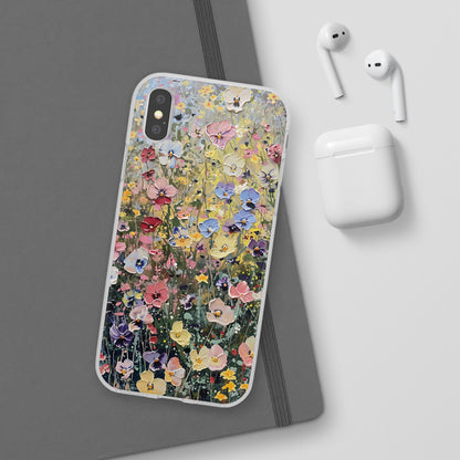 Damien Hirst Inspired Oil on Canvas Flowers | iPhone/Samsung | Slimline Phone Case