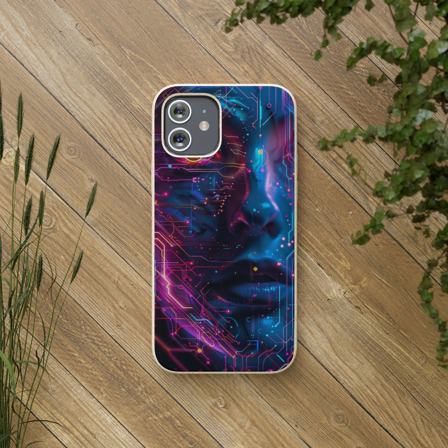 Cyberpunk woman Biodegradable Phone Case | iPhone / Samsung