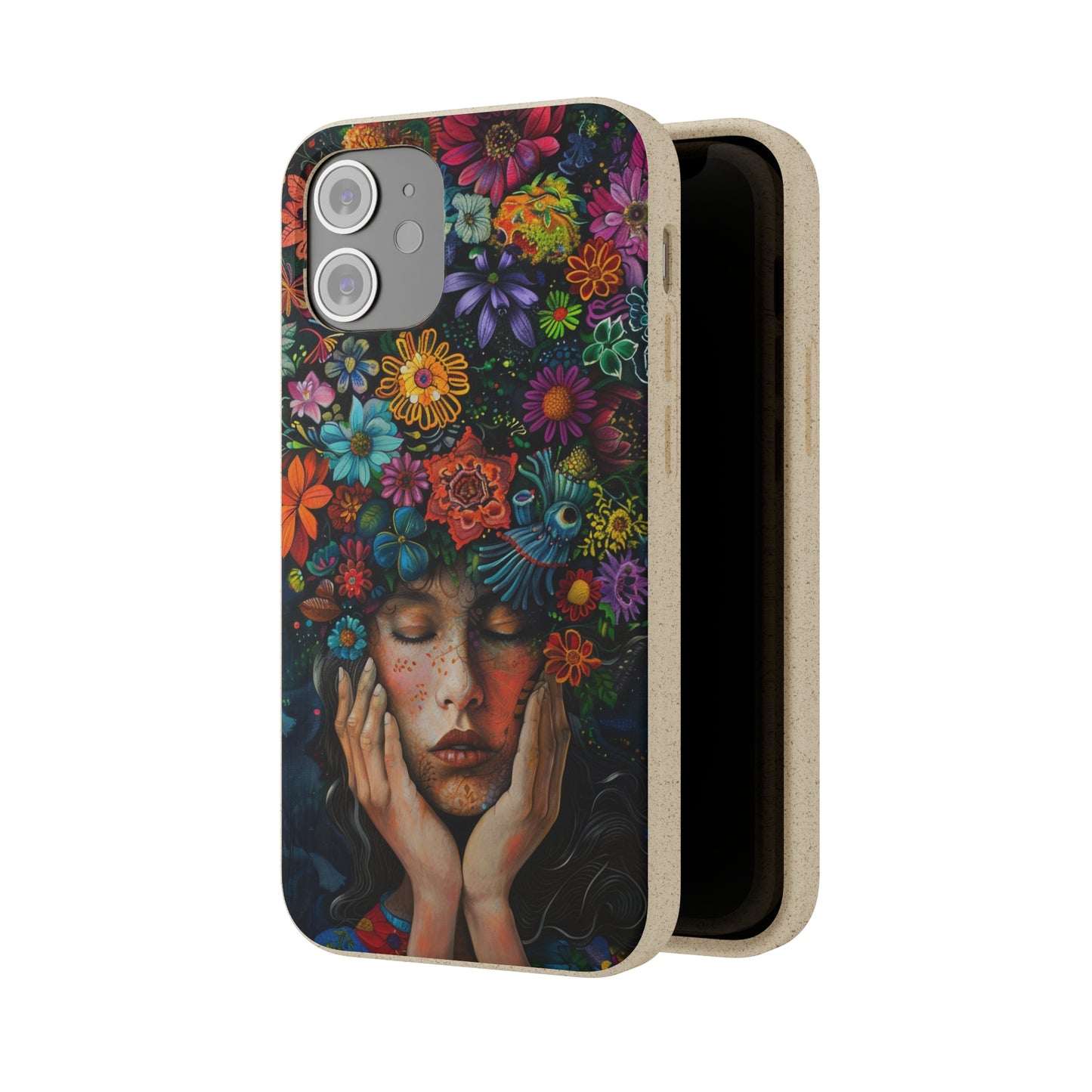 Flower woman Biodegradable Phone Case | iPhone / Samsung