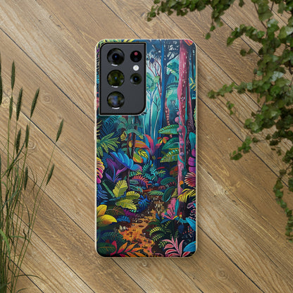 Colourful Rain Forest Biodegradable Phone Case | iPhone / Samsung