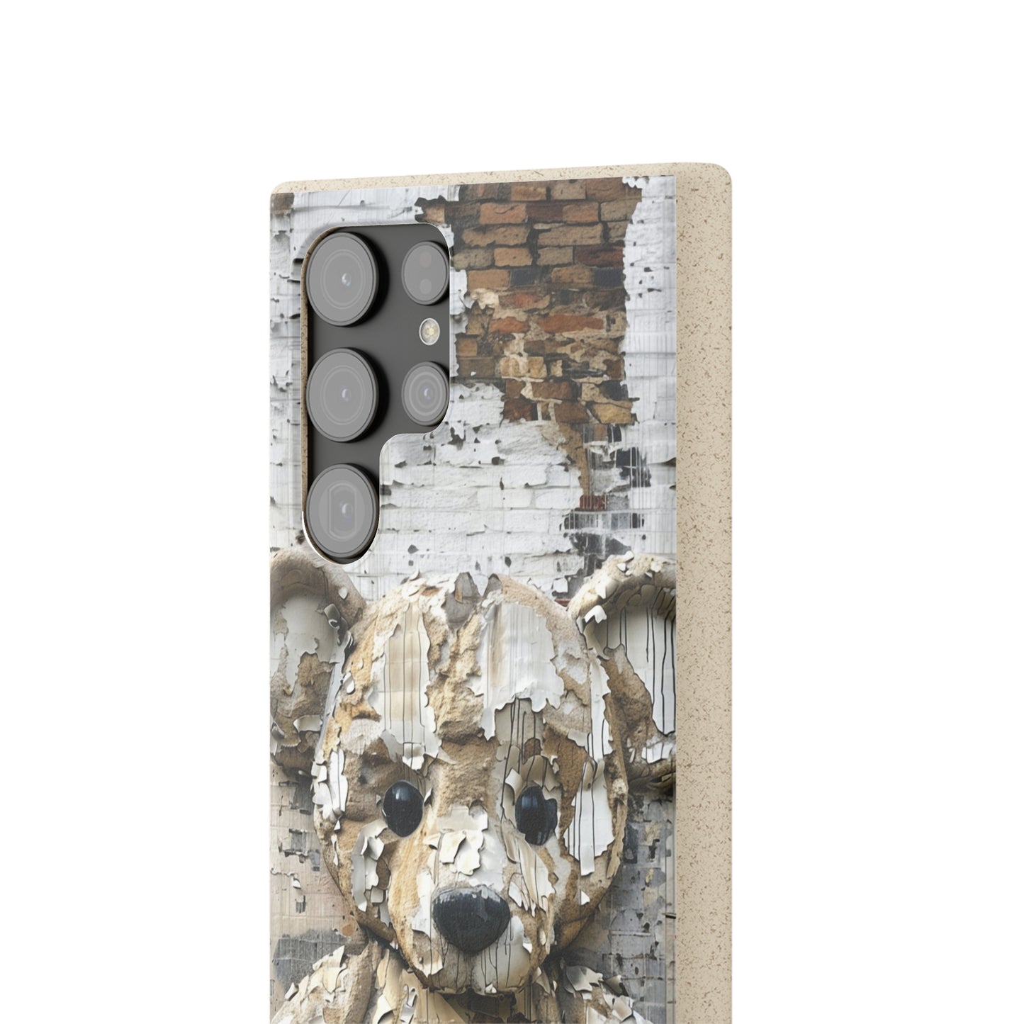 Vhils inspired Teddy Bear Biodegradable Phone Case | iPhone / Samsung