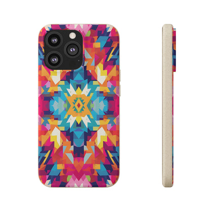 Bold, colourful pattern Biodegradable Phone Case | iPhone / Samsung