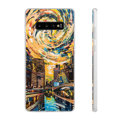 Van Gogh inspired City scene | iPhone/Samsung | Slimline Phone Case