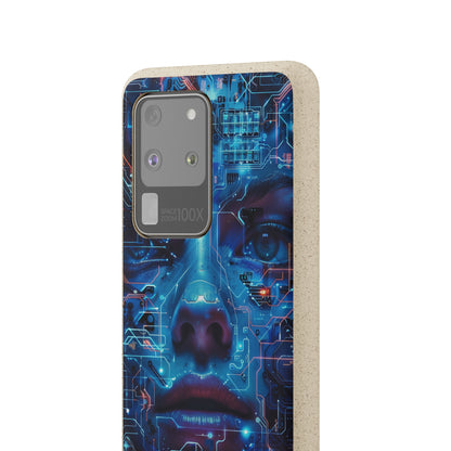 Cyberpunk woman Biodegradable Phone Case | iPhone / Samsung