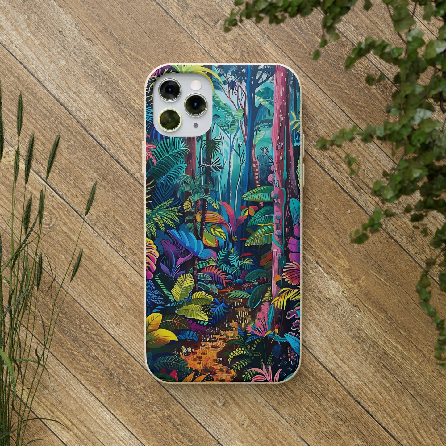 Colourful Rain Forest Biodegradable Phone Case | iPhone / Samsung