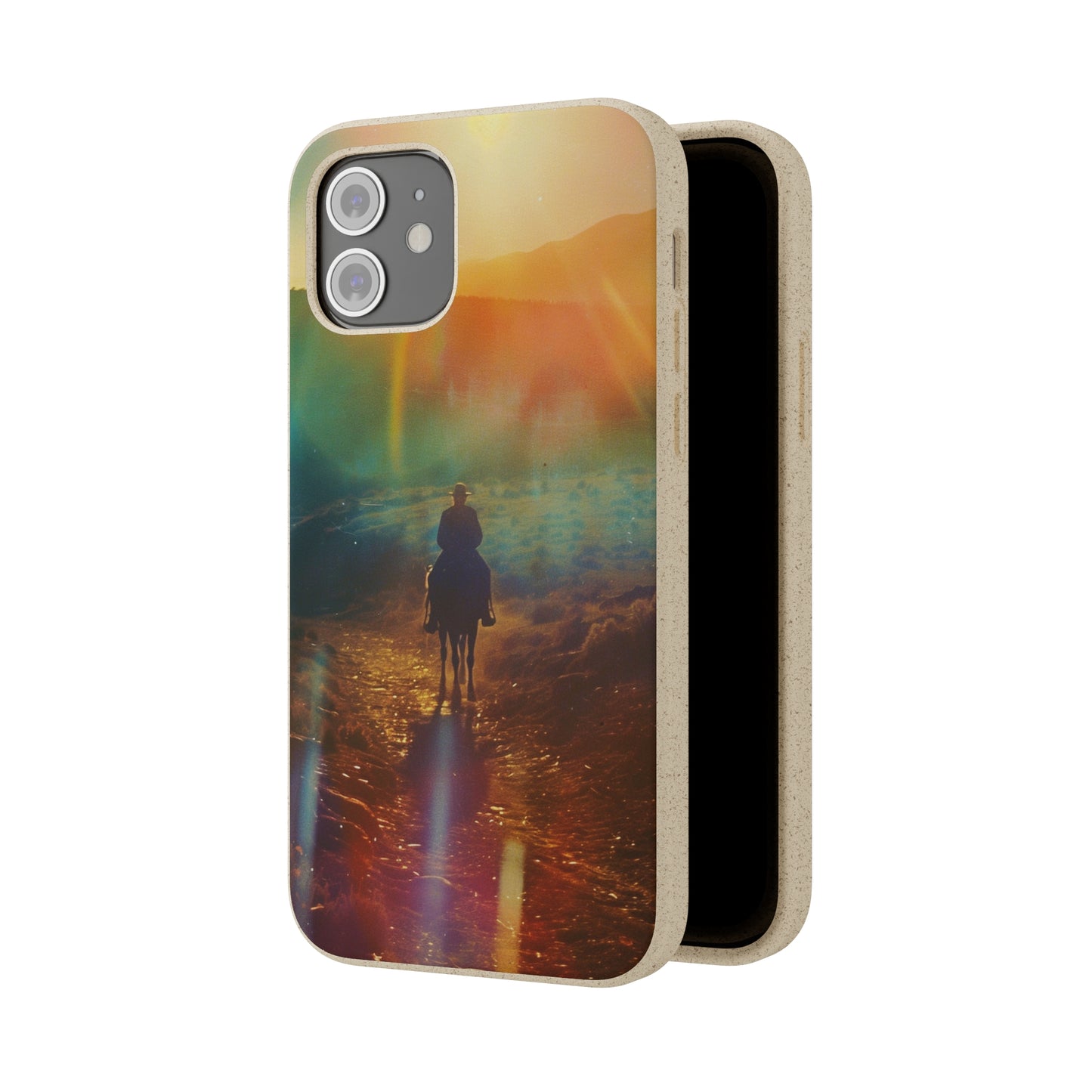 Horse rider cinematic Biodegradable Phone Case | iPhone / Samsung