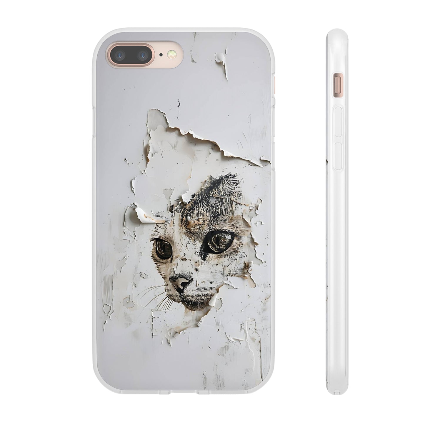 Vhils inspired Cat Phone Case | iPhone / Samsung