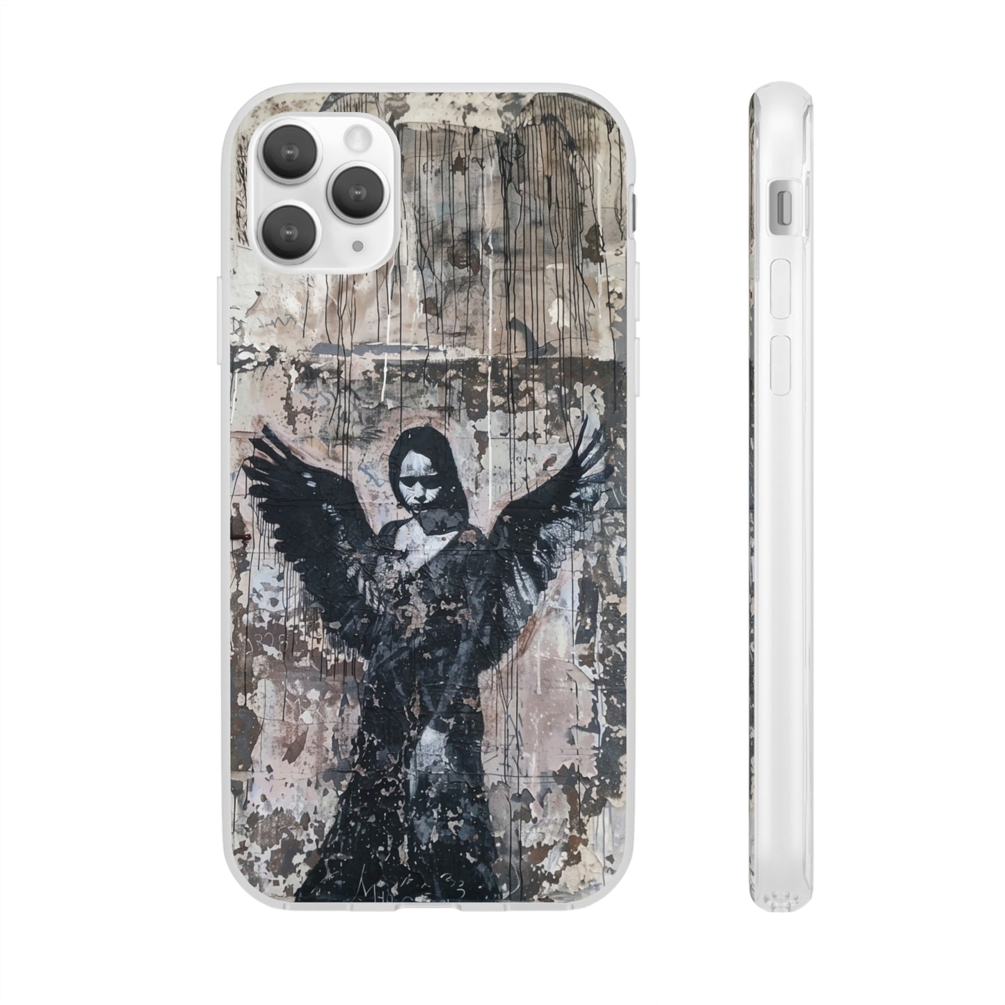 Vhils inspired Gothic Dark Angel Phone Case