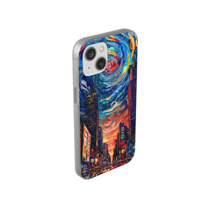 Van Gogh inspired City scene | iPhone/Samsung | Slimline Phone Case