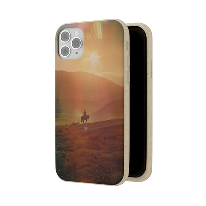 Horse rider cinematic Biodegradable Phone Case | iPhone / Samsung