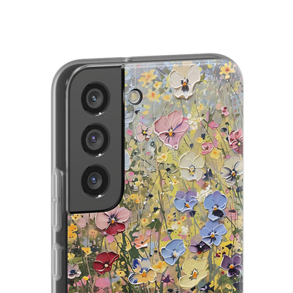 Damien Hirst Inspired Oil on Canvas Flowers | iPhone/Samsung | Slimline Phone Case