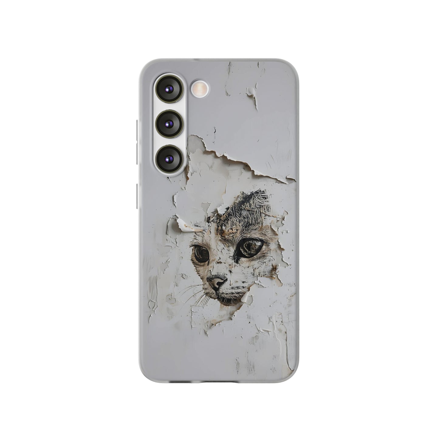 Vhils inspired Cat Phone Case | iPhone / Samsung