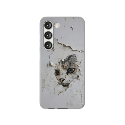 Vhils inspired Cat Phone Case | iPhone / Samsung