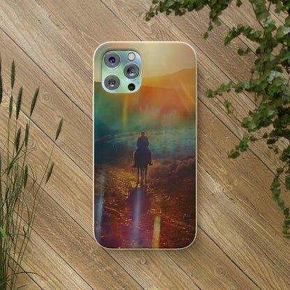 Horse rider cinematic Biodegradable Phone Case | iPhone / Samsung