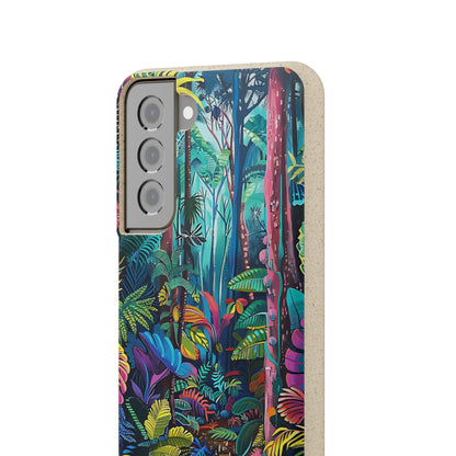 Colourful Rain Forest Biodegradable Phone Case | iPhone / Samsung