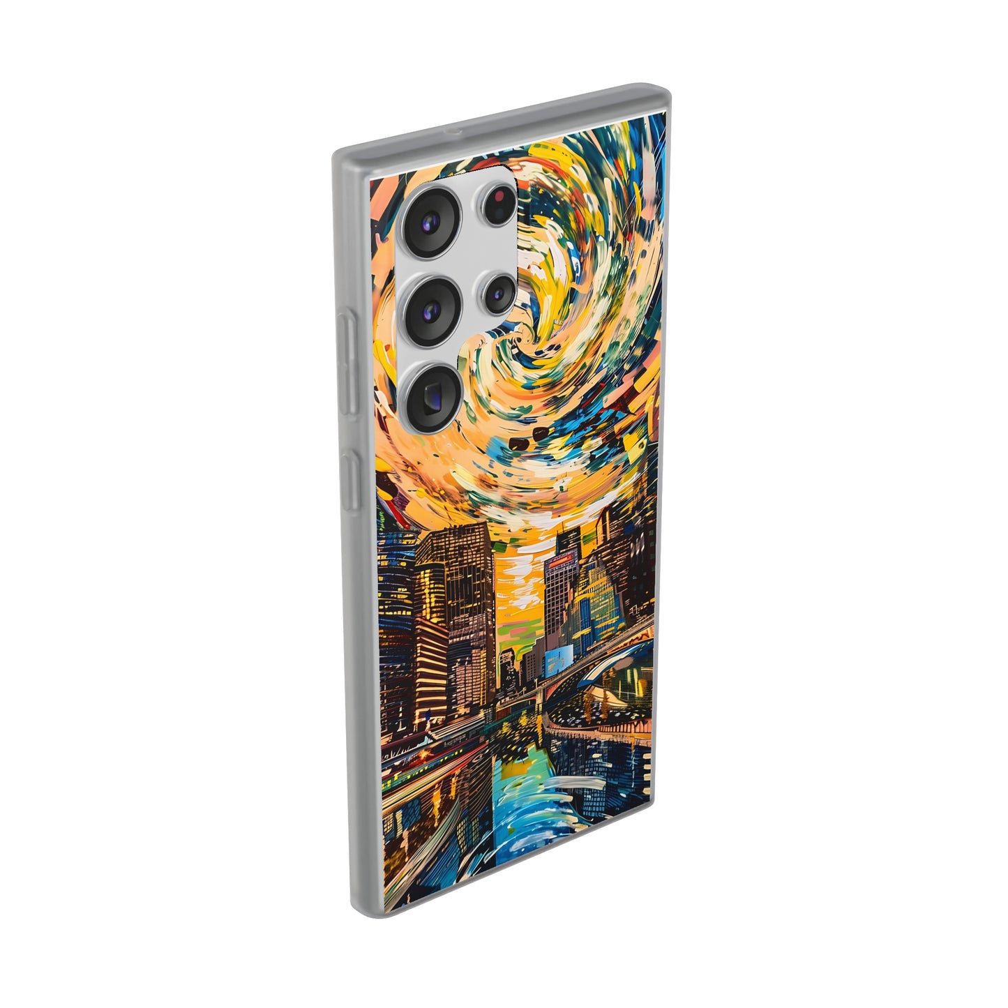 Van Gogh inspired City scene | iPhone/Samsung | Slimline Phone Case