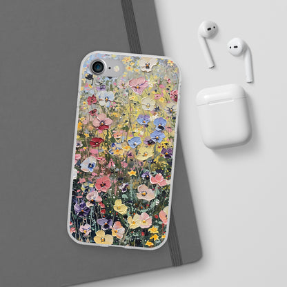 Damien Hirst Inspired Oil on Canvas Flowers | iPhone/Samsung | Slimline Phone Case