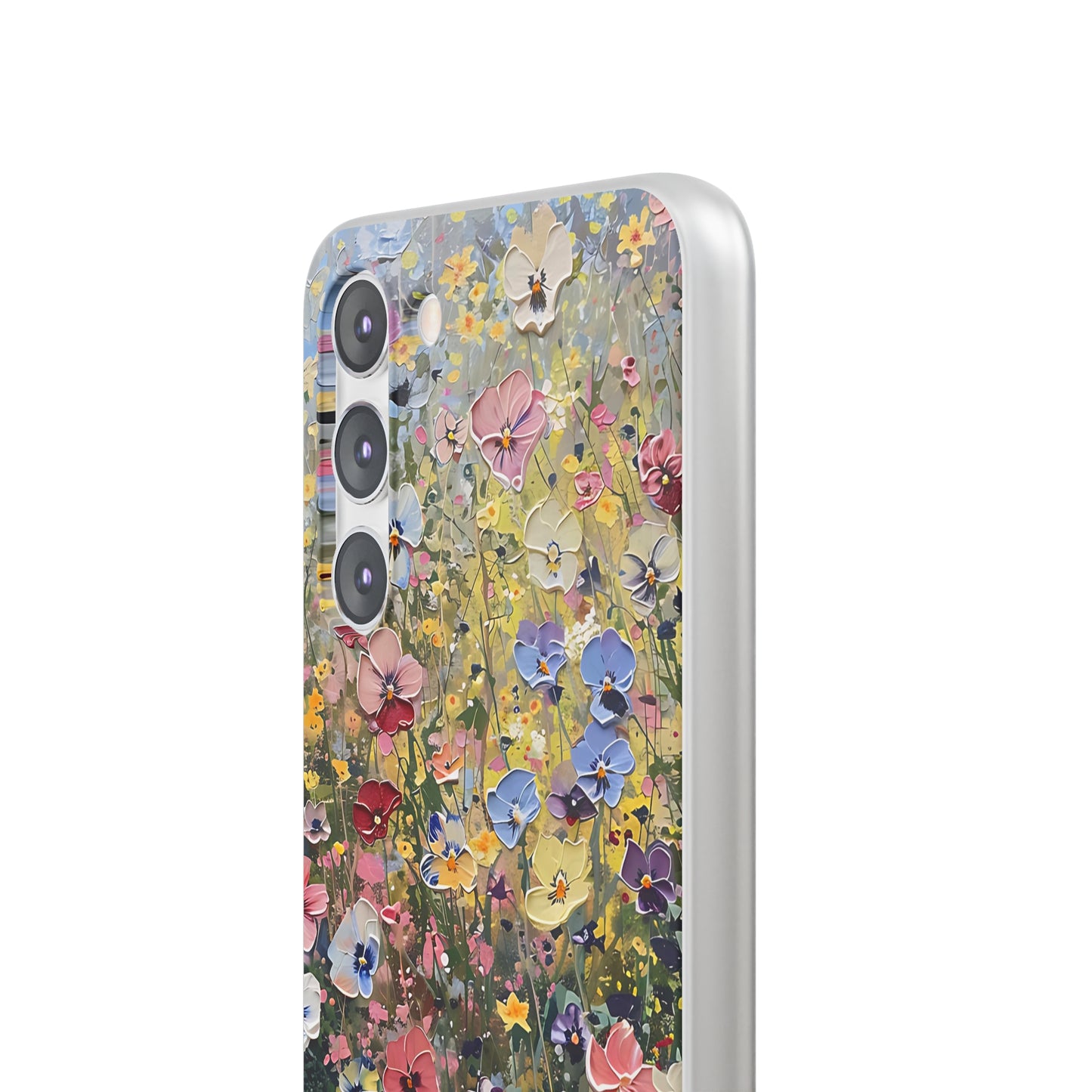 Damien Hirst Inspired Oil on Canvas Flowers | iPhone/Samsung | Slimline Phone Case