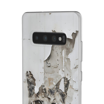 Vhils inspired grafitti Cat Phone Case