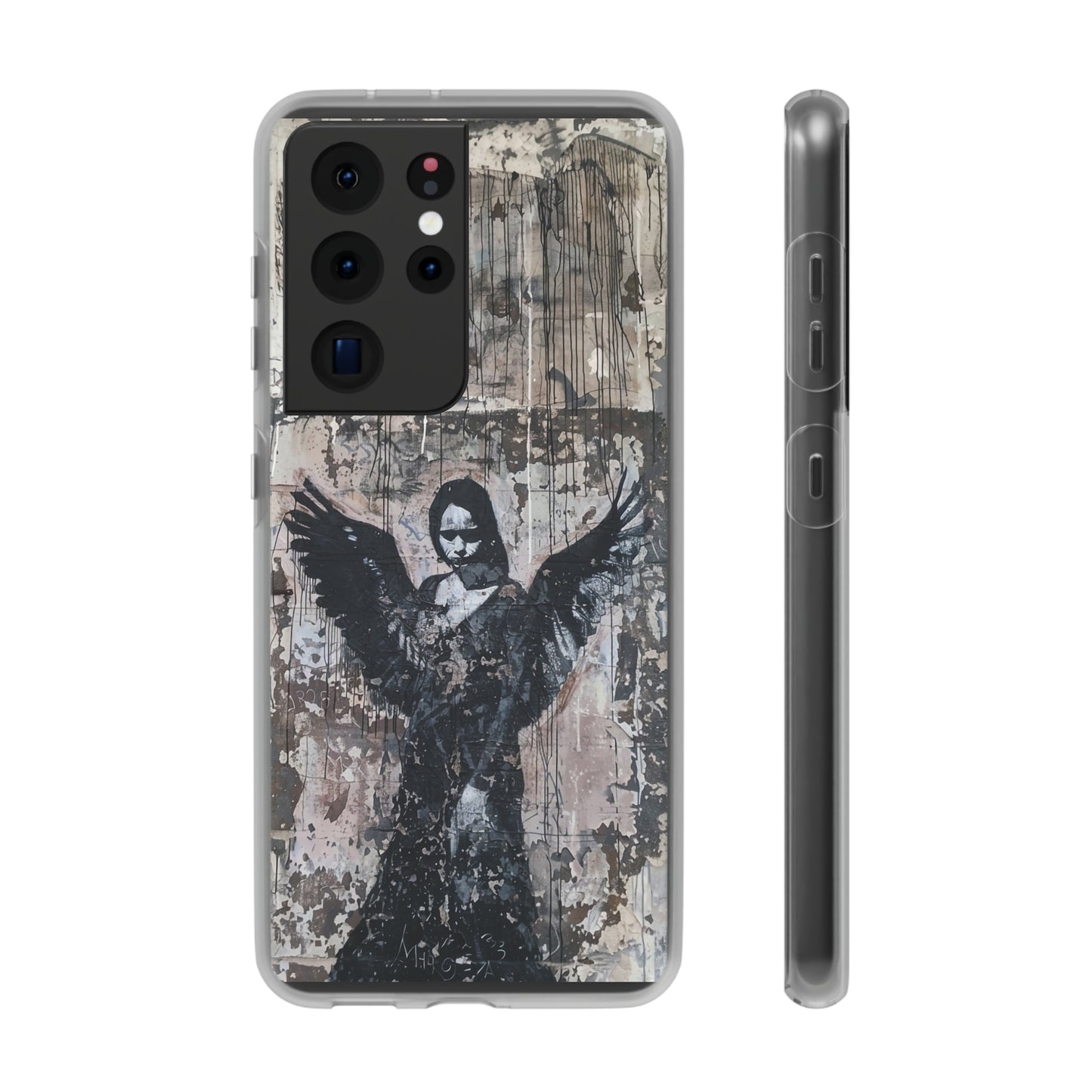 Vhils inspired Gothic Dark Angel Phone Case