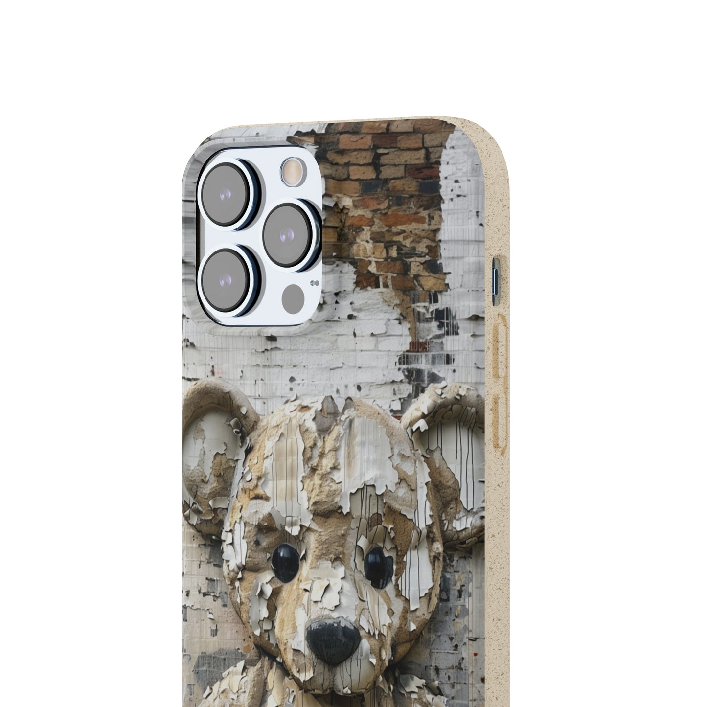 Vhils inspired Teddy Bear Biodegradable Phone Case | iPhone / Samsung