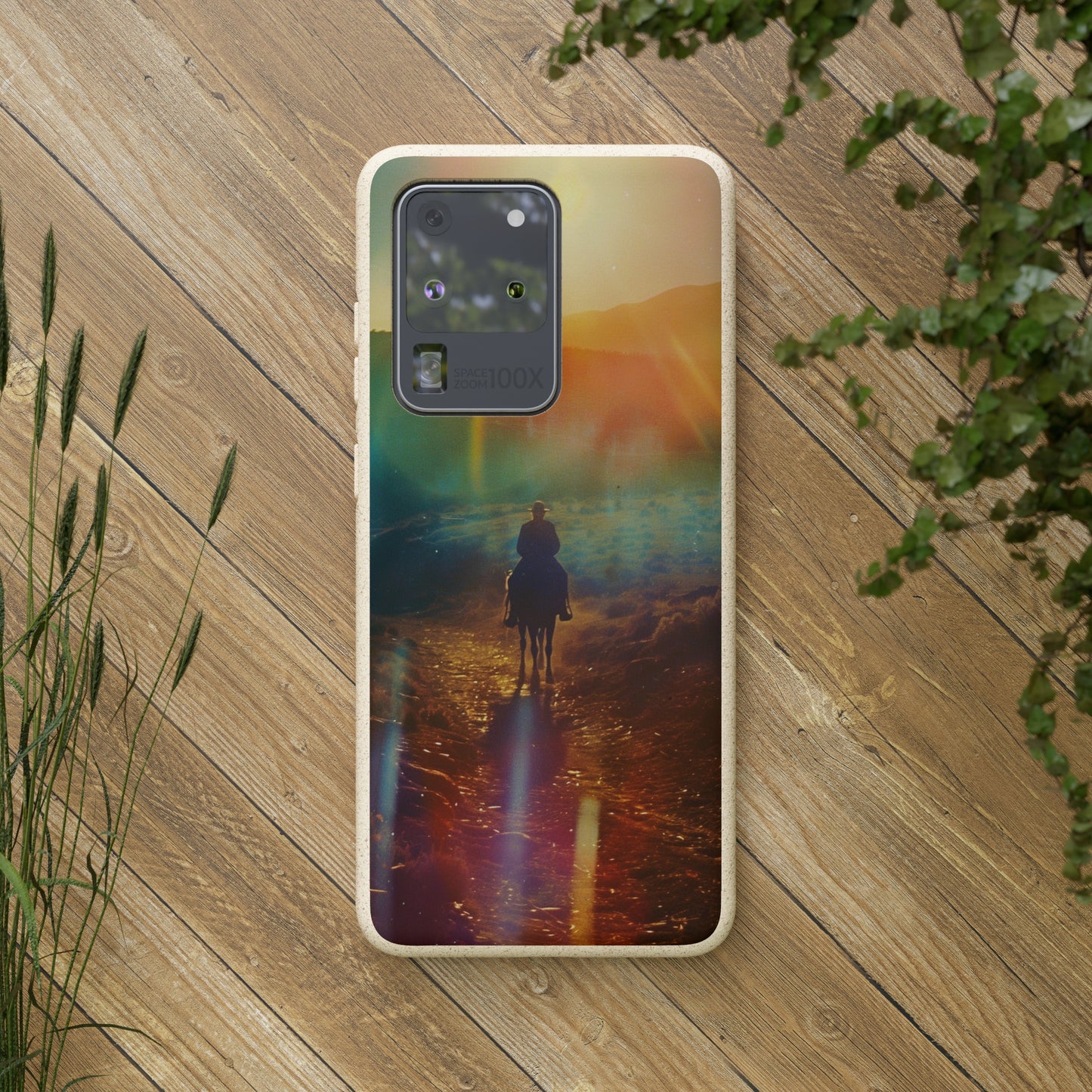 Horse rider cinematic Biodegradable Phone Case | iPhone / Samsung