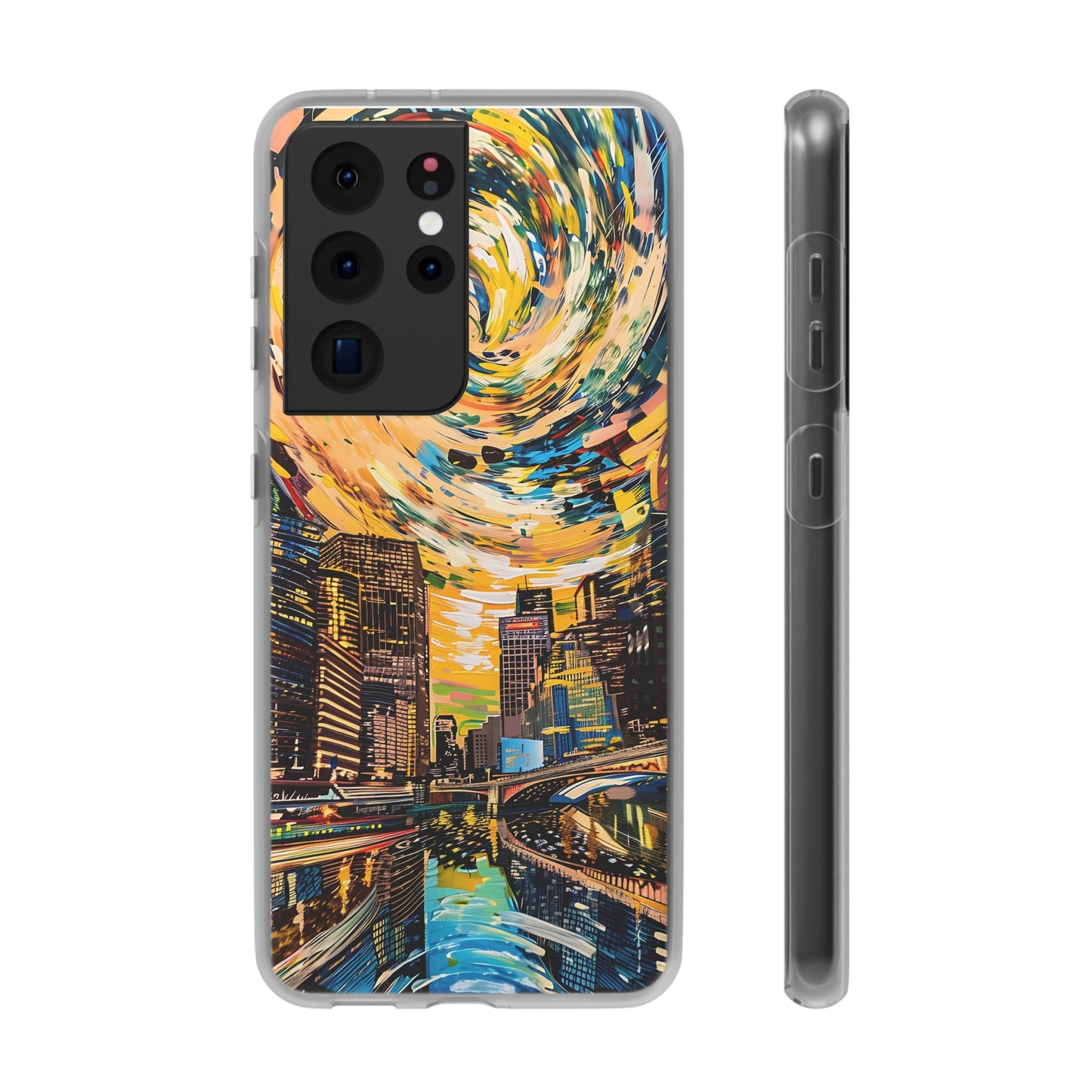 Van Gogh inspired City scene | iPhone/Samsung | Slimline Phone Case