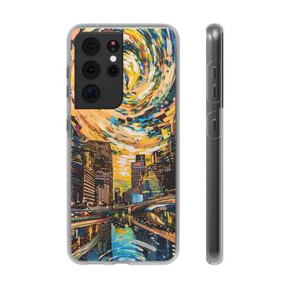 Van Gogh inspired City scene | iPhone/Samsung | Slimline Phone Case