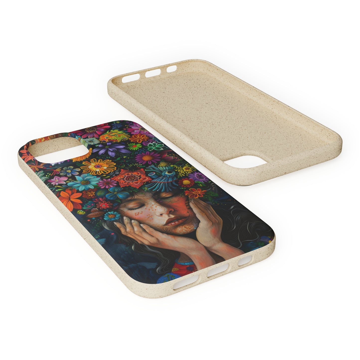 Flower woman Biodegradable Phone Case | iPhone / Samsung