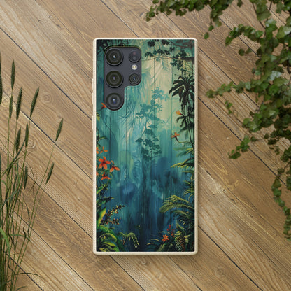 Rain Forest Clearing Scene Biodegradable Phone Case | iPhone / Samsung