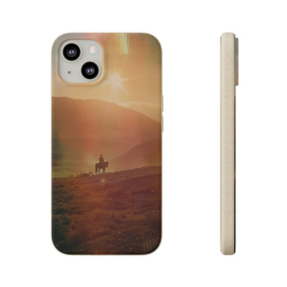 Horse rider cinematic Biodegradable Phone Case | iPhone / Samsung