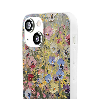 Damien Hirst Inspired Oil on Canvas Flowers | iPhone/Samsung | Slimline Phone Case