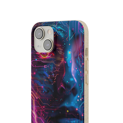 Cyberpunk woman Biodegradable Phone Case | iPhone / Samsung