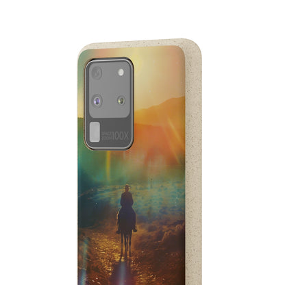 Horse rider cinematic Biodegradable Phone Case | iPhone / Samsung