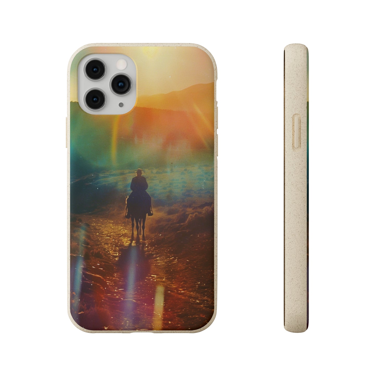 Horse rider cinematic Biodegradable Phone Case | iPhone / Samsung