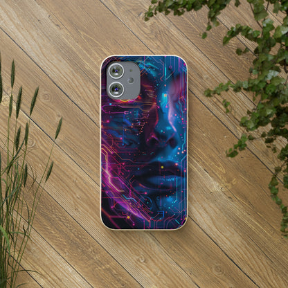 Cyberpunk woman Biodegradable Phone Case | iPhone / Samsung