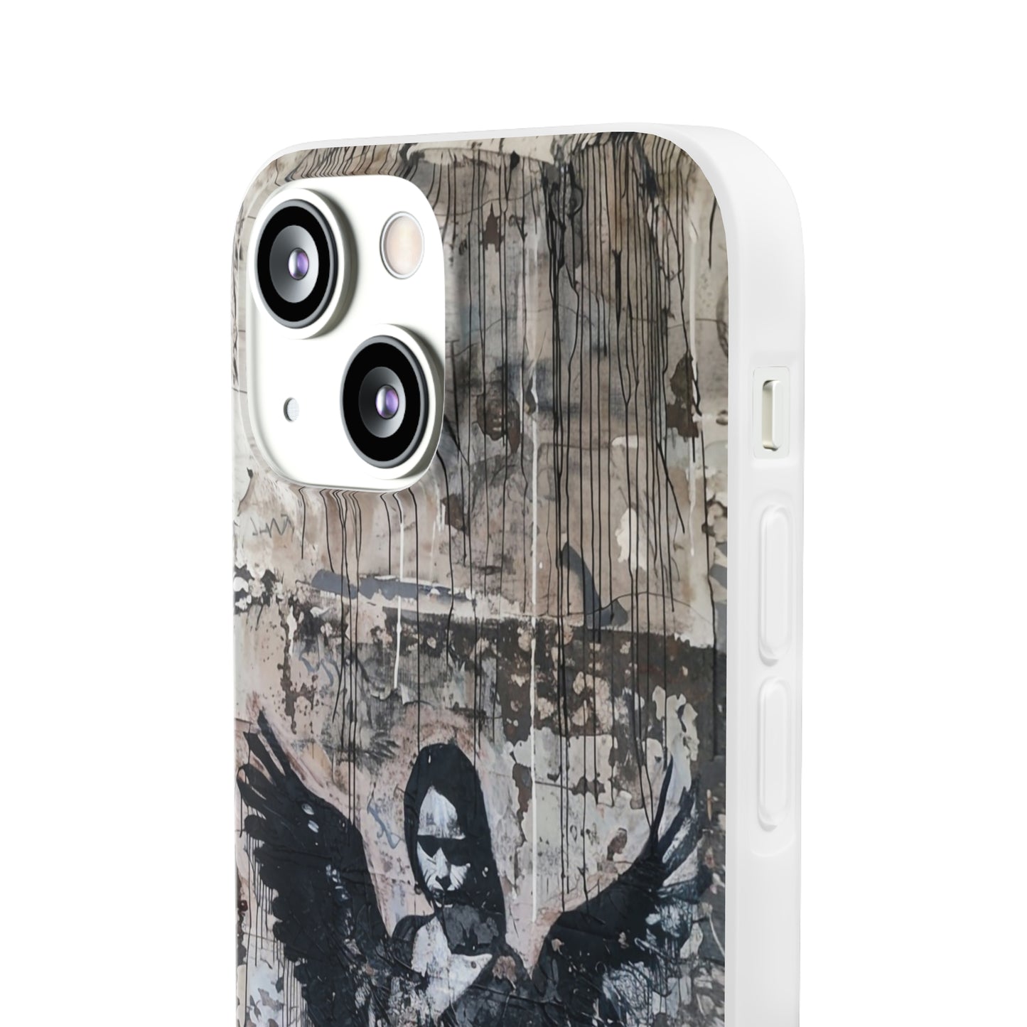 Vhils inspired Gothic Dark Angel Phone Case