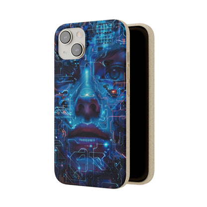 Cyberpunk woman Biodegradable Phone Case | iPhone / Samsung