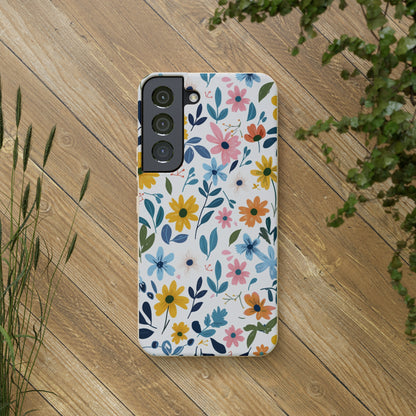 Pastel Flowers Biodegradable Phone Case | iPhone / Samsung