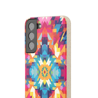 Bold, colourful pattern Biodegradable Phone Case | iPhone / Samsung