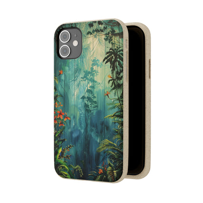 Rain Forest Clearing Scene Biodegradable Phone Case | iPhone / Samsung