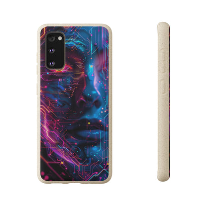 Cyberpunk woman Biodegradable Phone Case | iPhone / Samsung