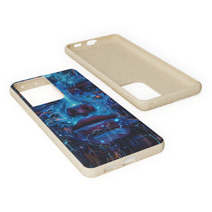 Cyberpunk woman Biodegradable Phone Case | iPhone / Samsung