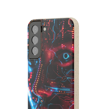 Cyberpunk woman Biodegradable Phone Case | iPhone / Samsung