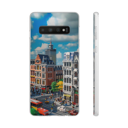 Lego style street scene protective phone case