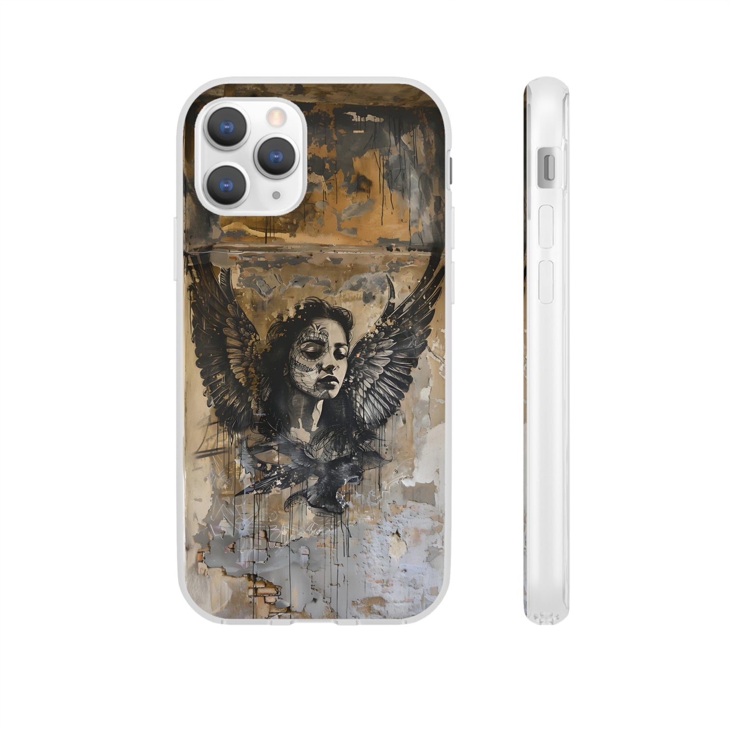 Vhils inspired Gothic Woman Phone Case