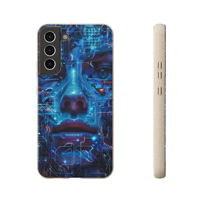 Cyberpunk woman Biodegradable Phone Case | iPhone / Samsung