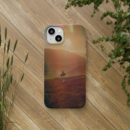 Horse rider cinematic Biodegradable Phone Case | iPhone / Samsung