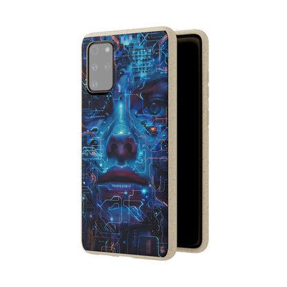 Cyberpunk woman Biodegradable Phone Case | iPhone / Samsung