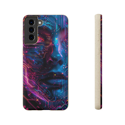 Cyberpunk woman Biodegradable Phone Case | iPhone / Samsung